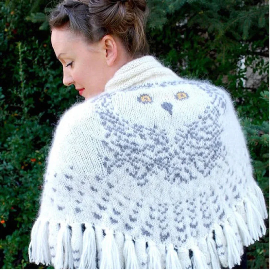 Unikalus šalikas - "Pelėda"