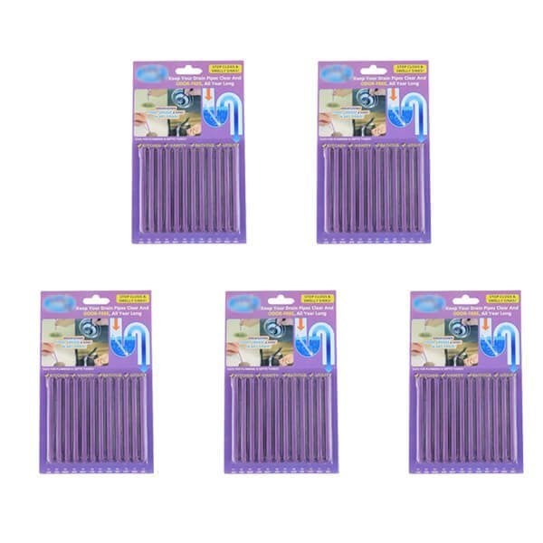 Galingos nuotekų vamzdžių valymo \Cleaner Sticks\" lazdelės (12 vnt.)"