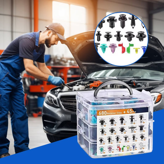 Spaustukų rinkinys automobiliui (725 vnt.)