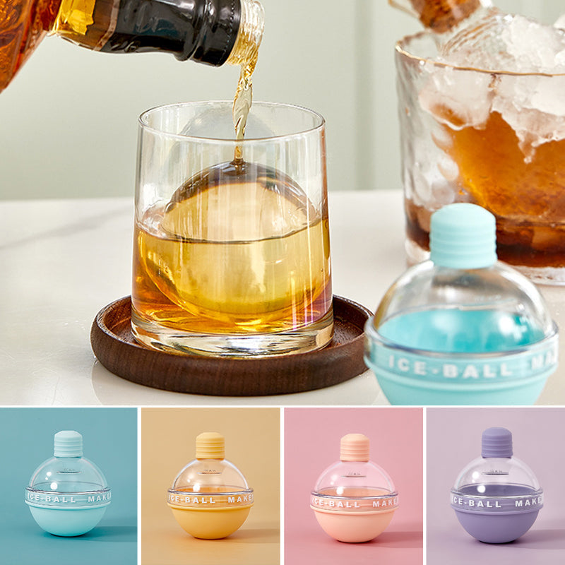 Apvali silikoninė ledo forma