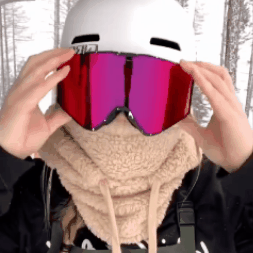 Šilta veido kaukė su gobtuvu