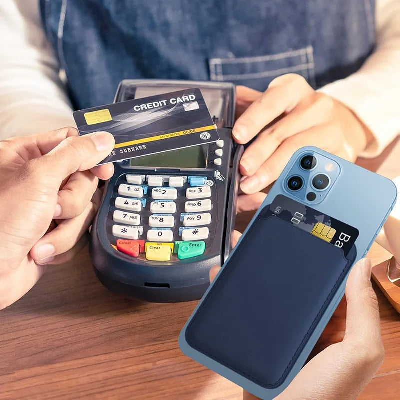 Magnetinis kortelių laikiklis telefonui