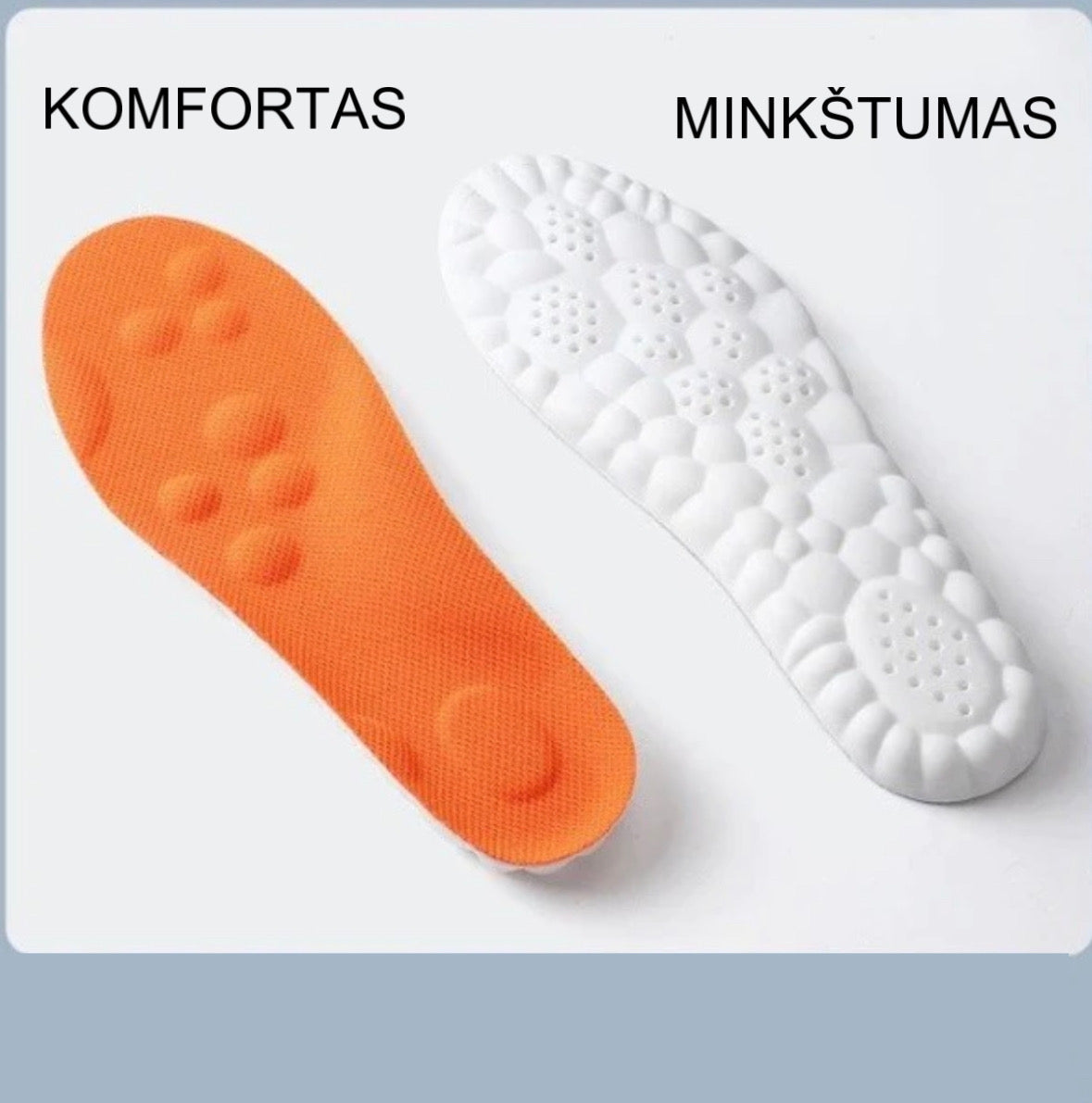 \ComfyInsoles\" Komfortiški vidpadžiai (1 pora + 1 NEMOKAMAI)"