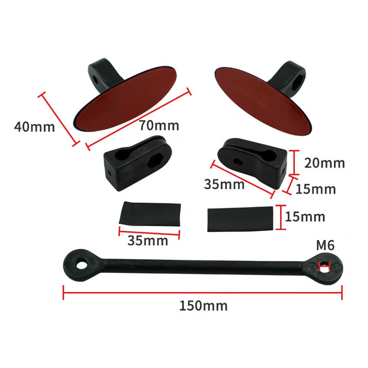Plataus kampo veidrodėlis motociklams