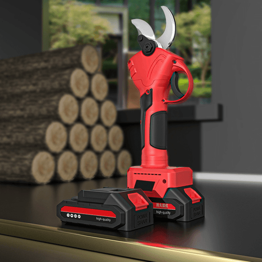 Tvirtos akumuliatorinės elektrinės genėjimo žirklės