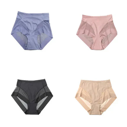 Besiūlės kelnaitės aukštu liemeniu (4 vnt. komplektas)