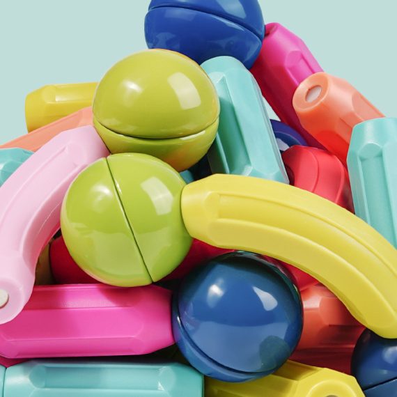 Magnetinių rutuliukų ir lazdelių rinkinys