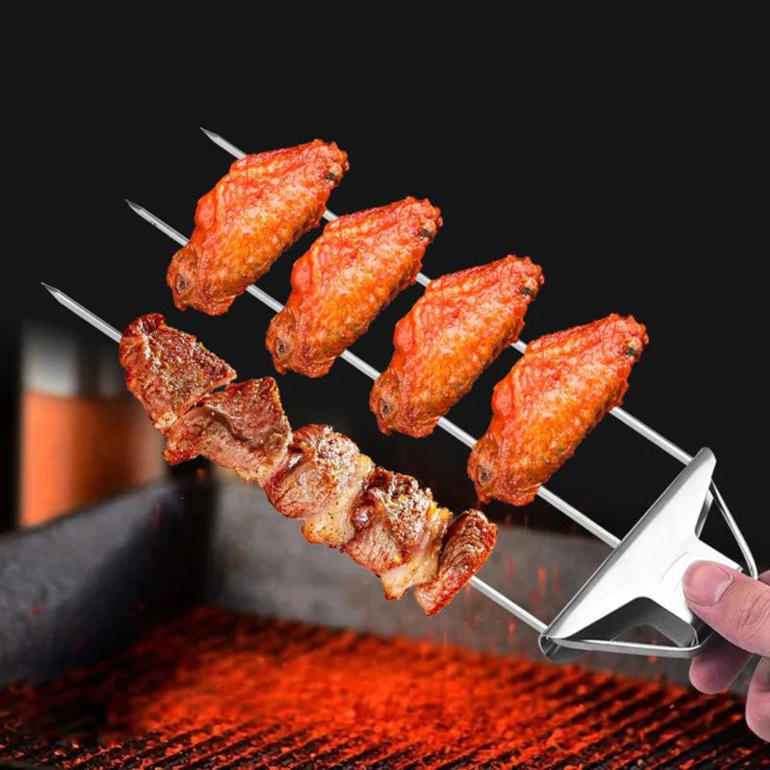 Trijų krypčių įrankis griliui \3-Way GrillSkewers\""