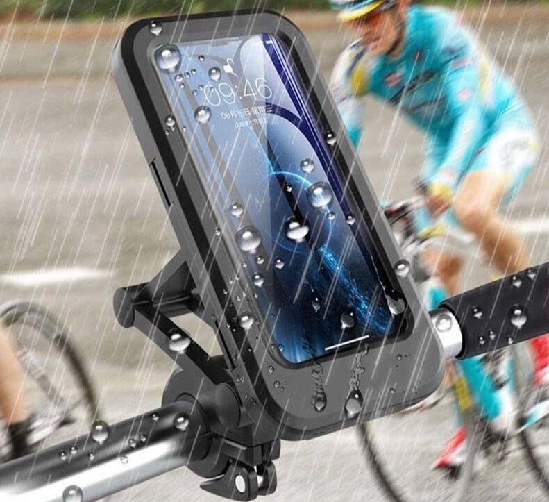 Vandeniui atsparus telefono laikiklis dviračiui/motociklui