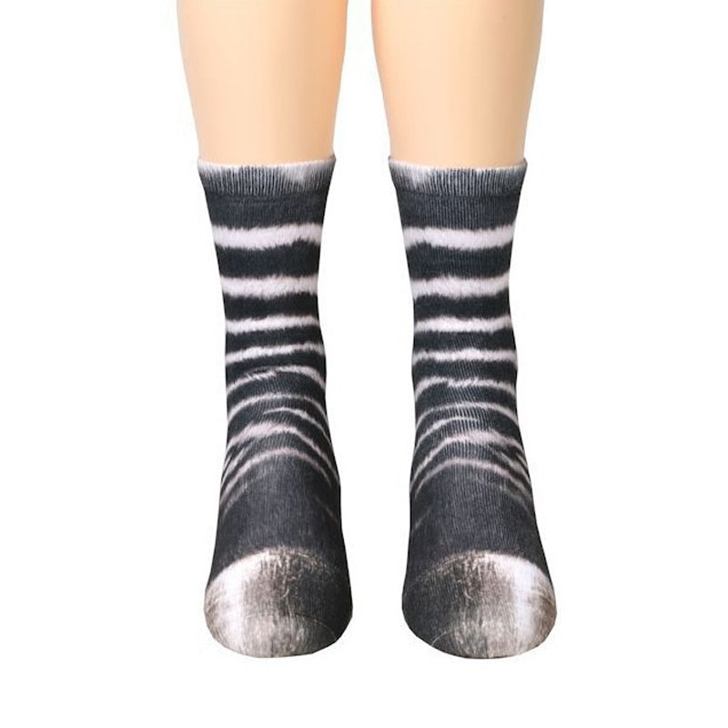 Universalios 3D gyvūnų letenų kojinės