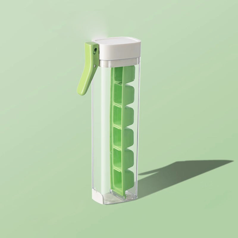 Uždaras ledo kubelių šaldymo dėklas