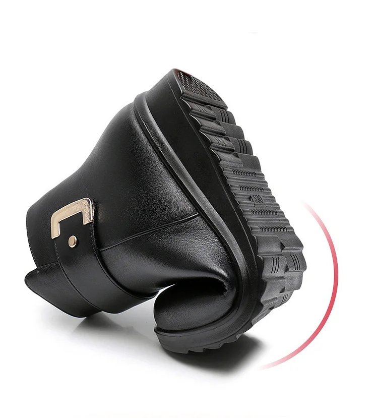 ORTOPEDINIS PADAS! ✅ Natūralios odos metalinės sagties aksominiai ortopediniai batai