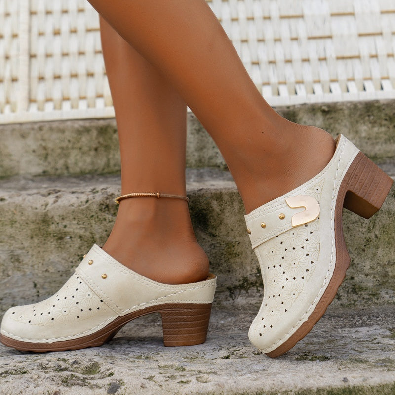 Moteriški įsiaunami uždari masyvūs sandalai