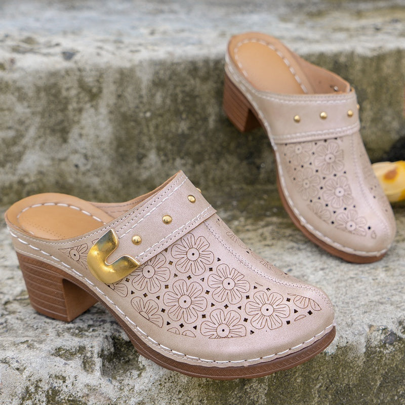 Moteriški įsiaunami uždari masyvūs sandalai