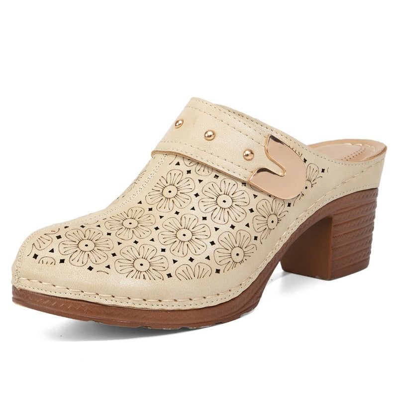 Moteriški įsiaunami uždari masyvūs sandalai