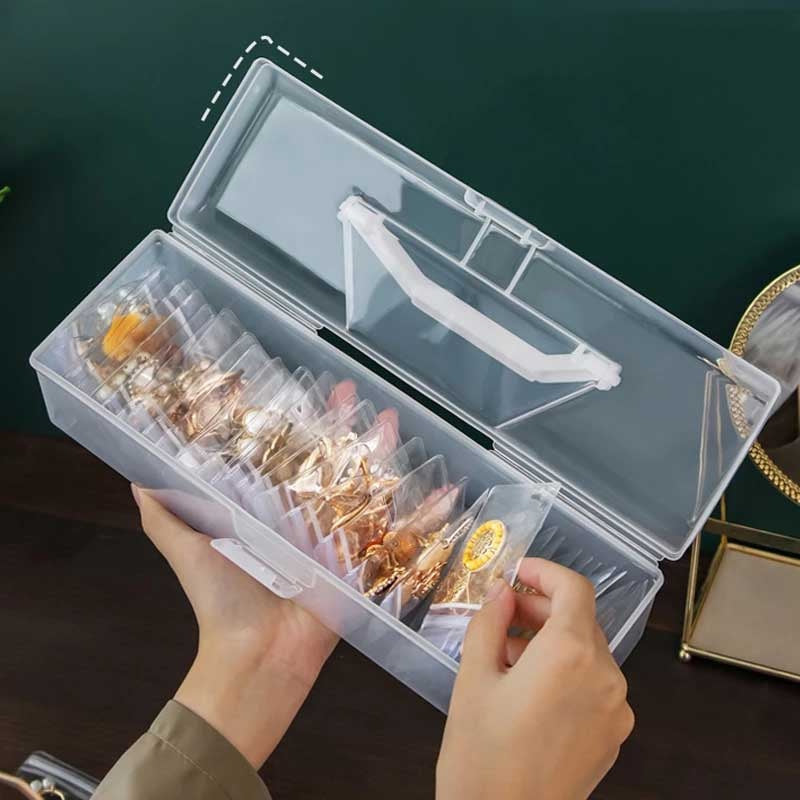 Skaidri plastikinė dėžutė